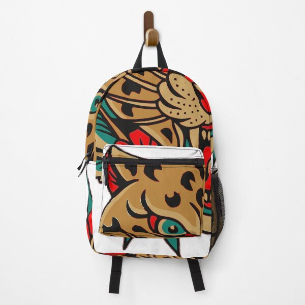 Item preview, Tiger head tattoo with red rose designed and sold by Almusawwir.