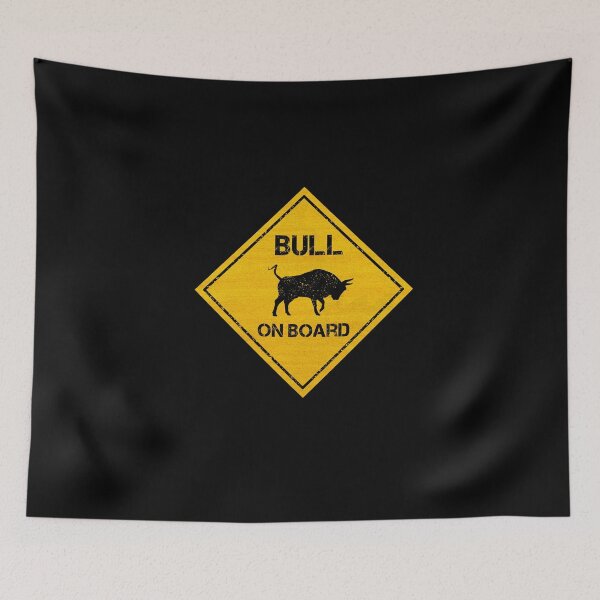 Item preview, BULL ON BOARD - Stickers for Cars designed and sold by CAUTION SHOP.