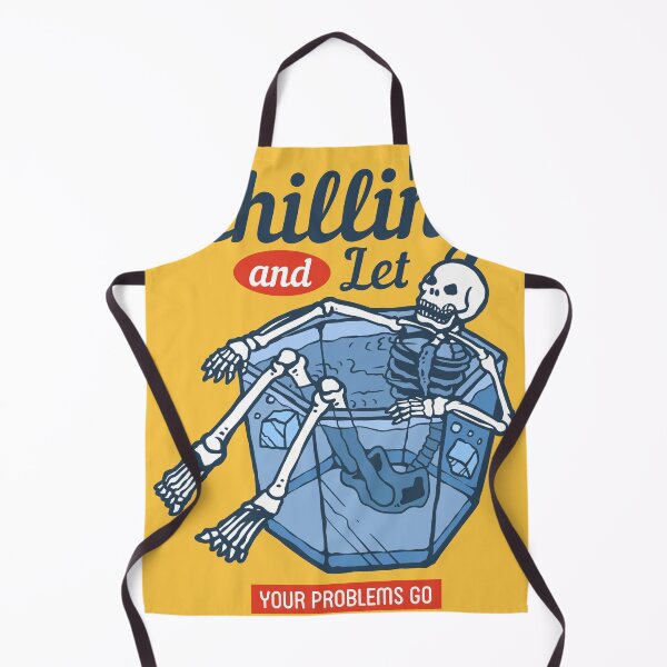 Item preview, Skull Chilling Bucket Ice Enjoying Summer Days 80s Retro Illustration designed and sold by Peekonet.