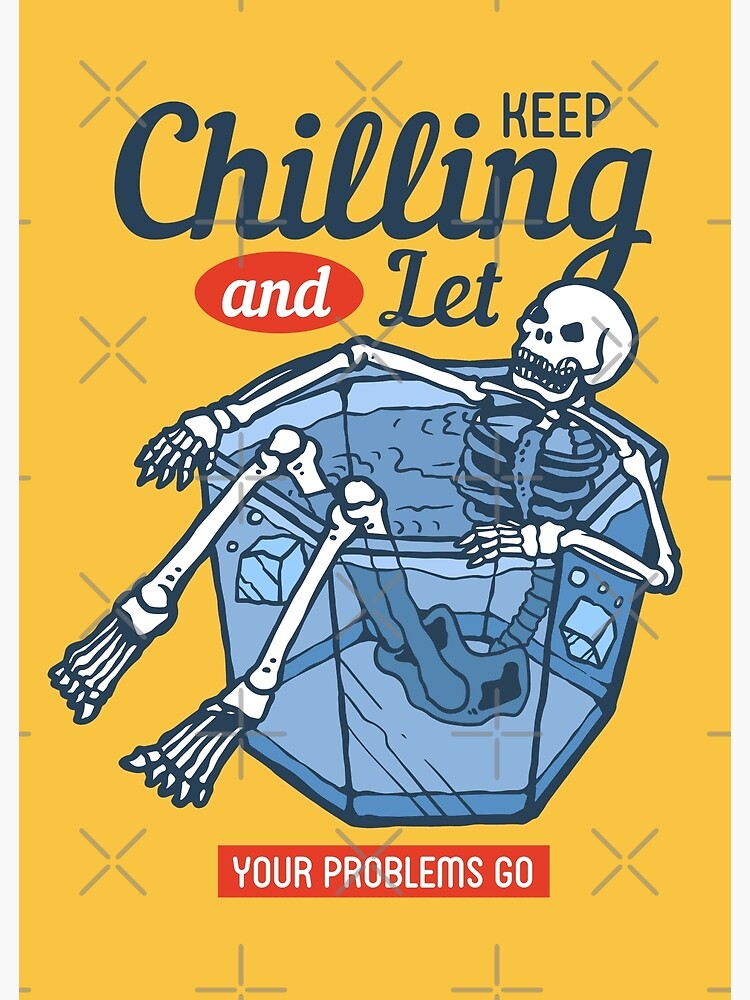 Vektor Illustration von Skelett chillen aus auf Sommer- Tag