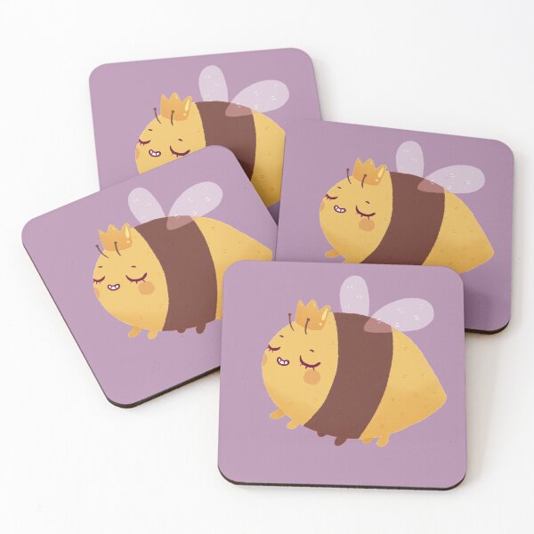 Item preview, Queen Bee Cute Illustrated Bumble Bee Design designed and sold by DustandMarbles.