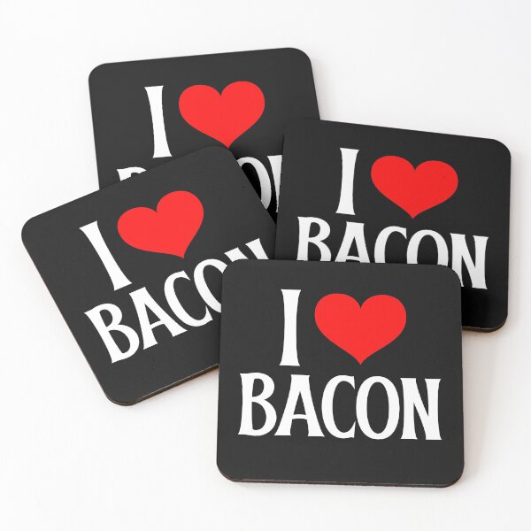 Item preview, I love Bacon - I heart Bacon designed and sold by JinkerCreations.