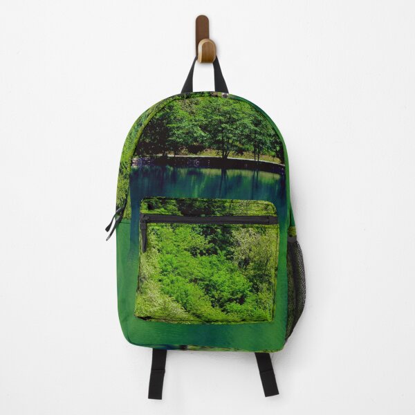 Item preview, Beautiful emerald lake in a magical forest designed and sold by chiaravisuals.