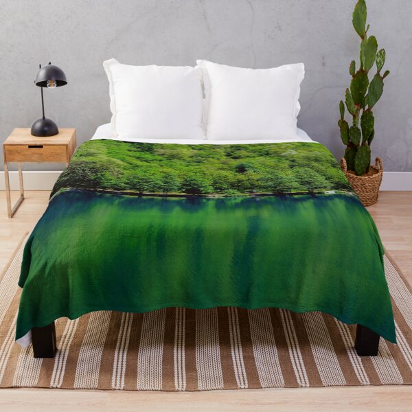 Item preview, Beautiful emerald lake in a magical forest designed and sold by chiaravisuals.