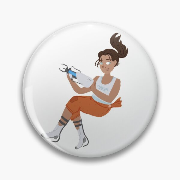Item preview, Portal Chell Falling with Portal Gun Design designed and sold by DustandMarbles.