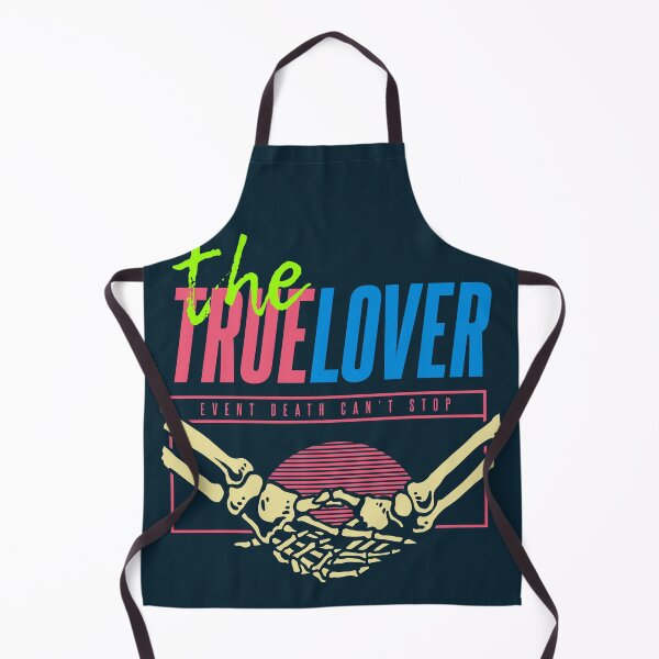 Item preview, Skull Couple Holding Each Other Hand with Retro 80s Colors designed and sold by Peekonet.
