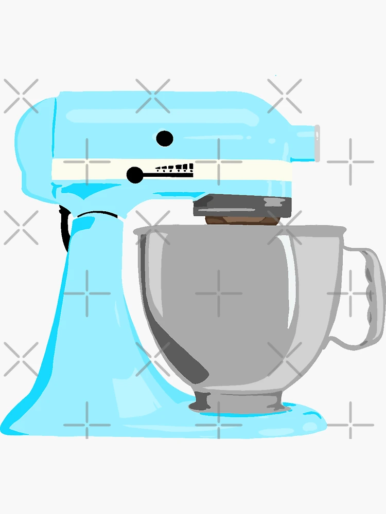 Kitchen Aid Mixer Pastel Blue Sticker for Sale by digidrawdude