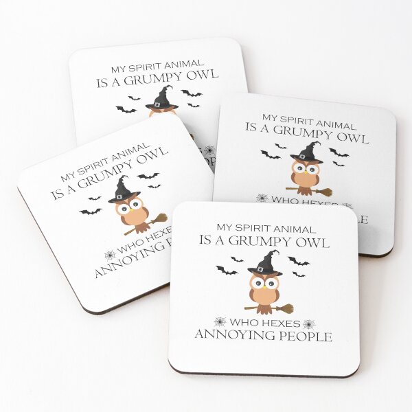 Item preview, My Spirit Animal Is A Grumpy Owl Who Hexes Annoying People designed and sold by imaneless.