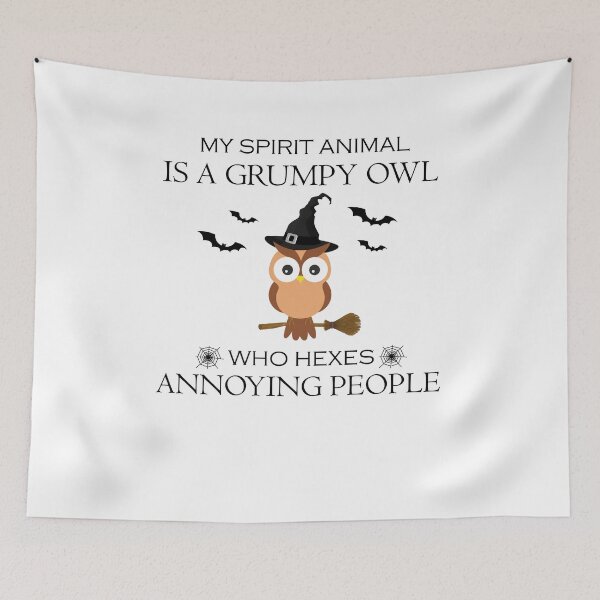 Item preview, My Spirit Animal Is A Grumpy Owl Who Hexes Annoying People designed and sold by imaneless.