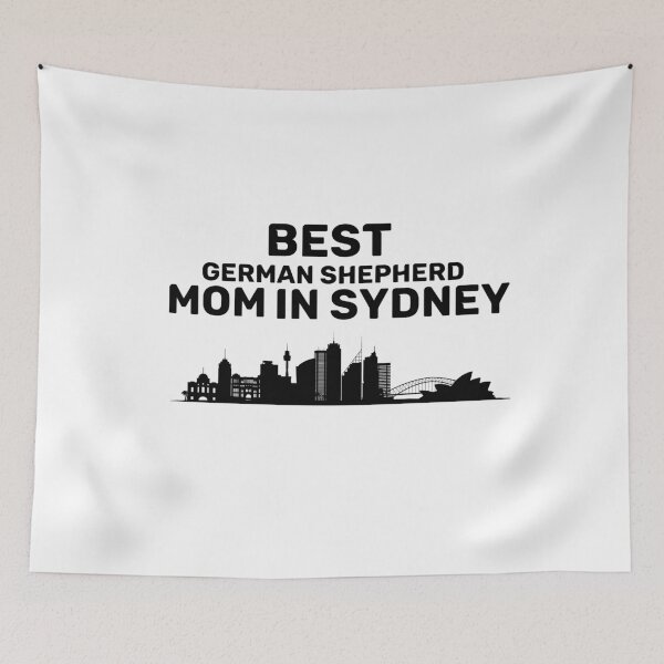 Item preview, German Shepherd Mom - Sydney - Best Mom - Skyline - Black designed and sold by Beyond Words.