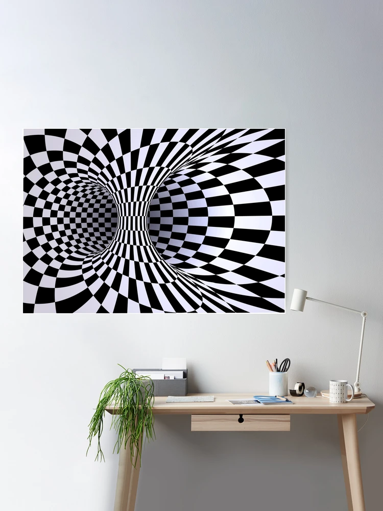 Trippy Optical Illusion Large Poster Art Print A0 A1 A2 A3 A4 Max