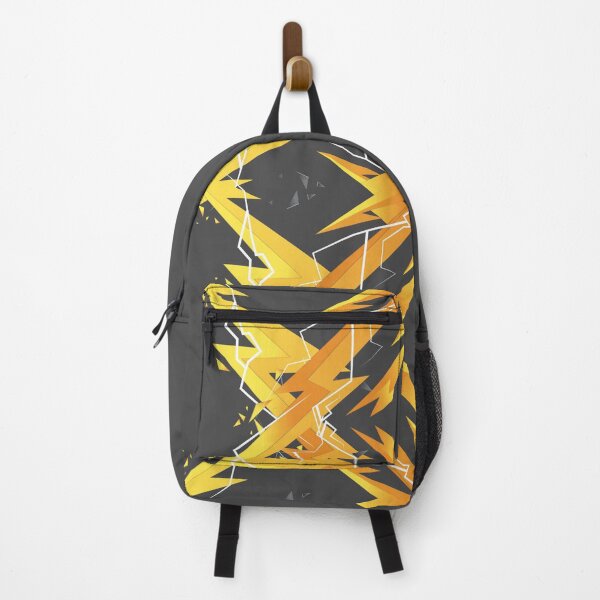 Item preview, Cool Yellow and Black Lightning Backpack designed and sold by ZODSTER.