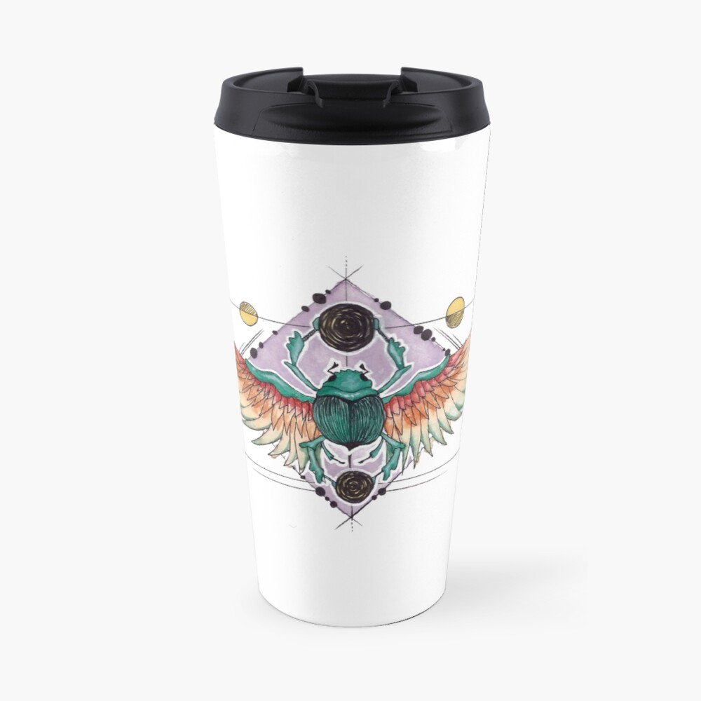 Mug isotherme « Mighty beetle - Watercolor»