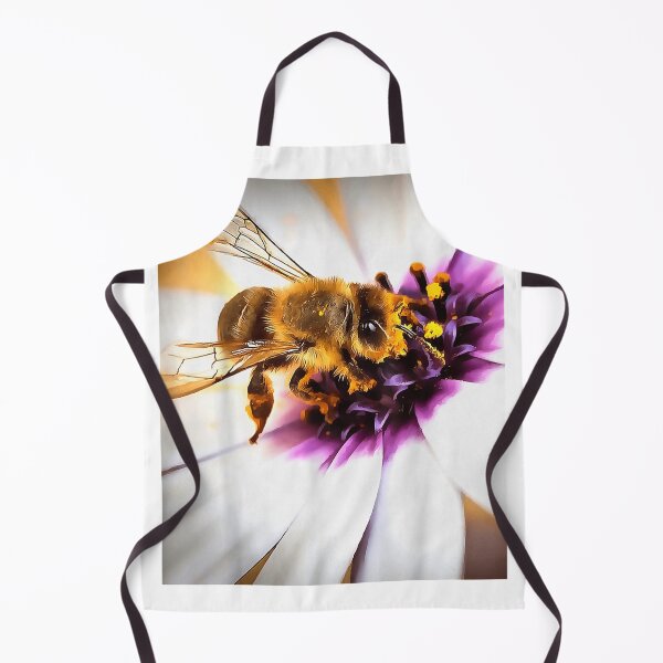Item preview, Honey Bee On African Daisy Acrylic Art designed and sold by loka-Art.