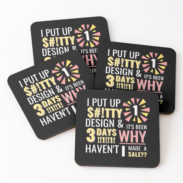 Item preview, I Put Up 1 Sh**tty Design and Its Been 3 Days Why Havent I Made a Sale | Pink and Yellow | Summer Vibes designed and sold by NoirOwned.