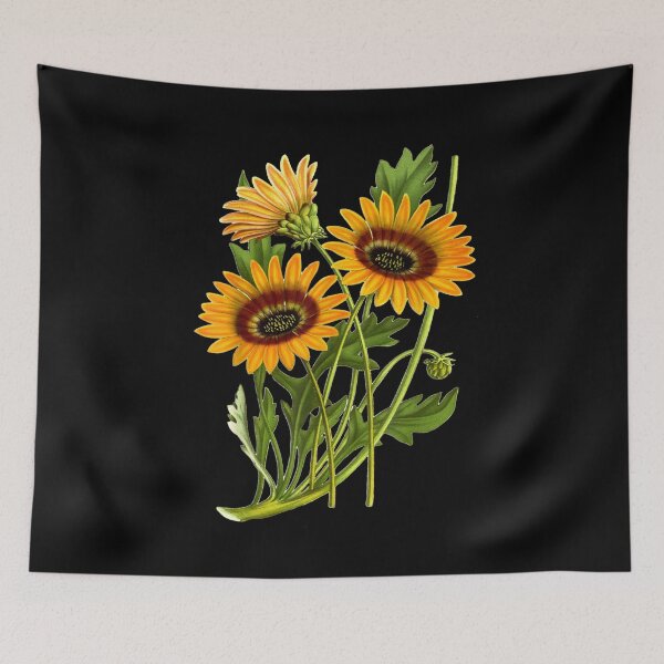 Item preview, Yellow African Daisy Botanical designed and sold by loka-Art.