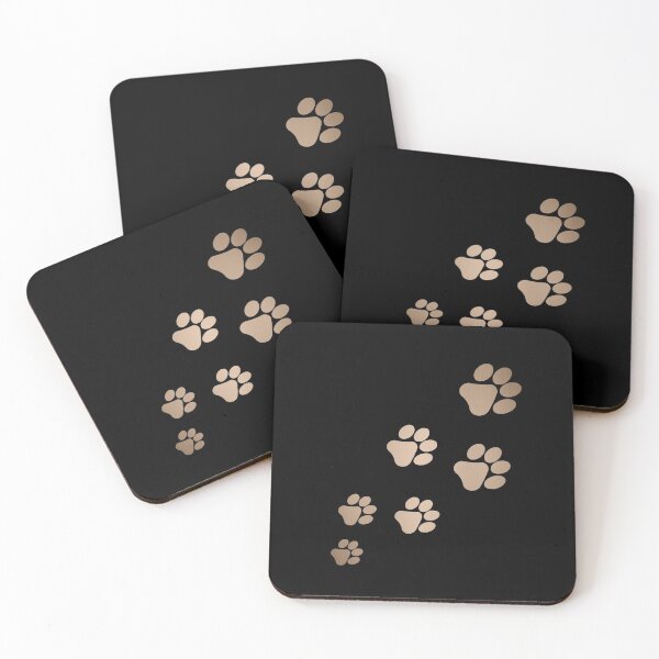 Item preview, Dog paw prints in rustic Gold gradient | Golden dog paw prints | Gifts for dog lover, dog mom and dog dad  designed and sold by Violet Treasures.