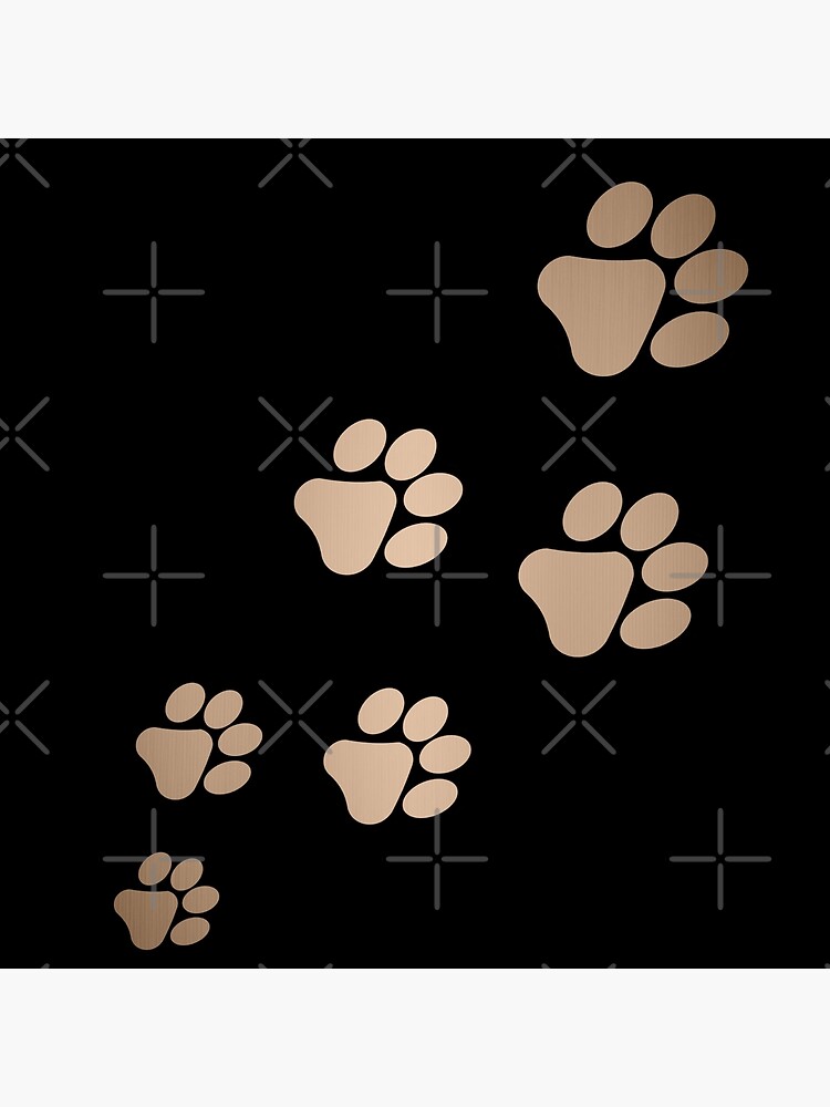 Golden retriever 2024 paw print