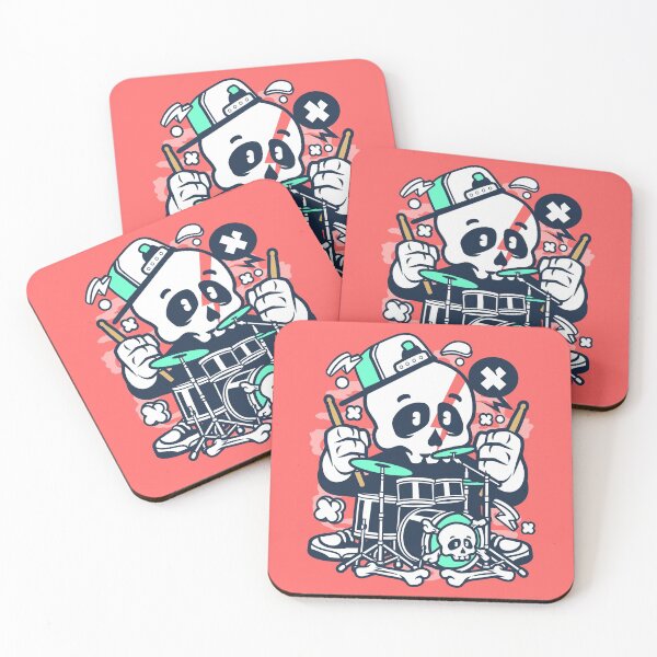 Item preview, Skull Drummer Cartoon designed and sold by Peekonet.