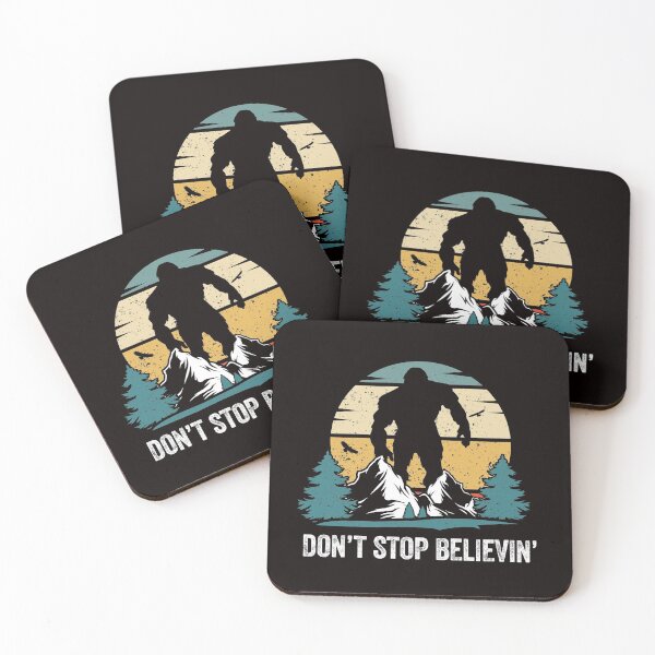 Item preview, Dont stop believing retro Bigfoot Forest  designed and sold by Majesticoo.