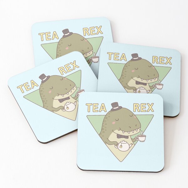 Item preview, Cute Dinosaur Tea Rex Trex Pun designed and sold by rustydoodle.