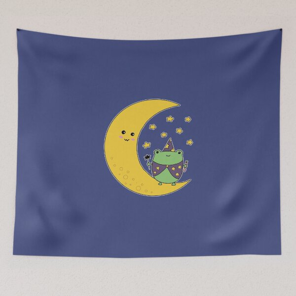 Item preview, Kawaii Moon & Froggy Wizard designed and sold by GrimButterfly.