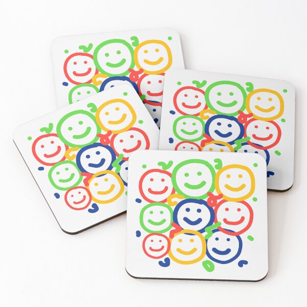 Item preview, abstarct art colorfull smiley designed and sold by art-and-sticker.