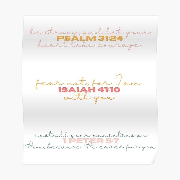 Posters Sur Le Theme Conception De Verset Biblique Redbubble