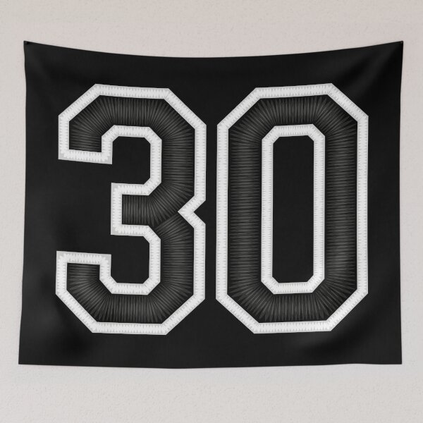 Item preview, 30 Black Jersey Sports Number thirty Football 30 designed and sold by elhefe.