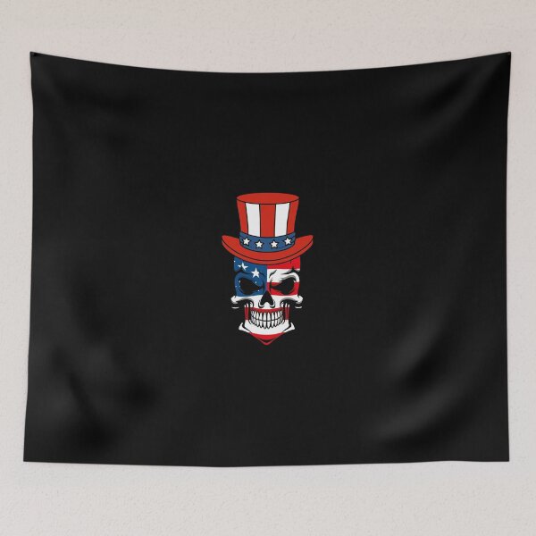 Item preview, American flag skull designed and sold by Calakan.