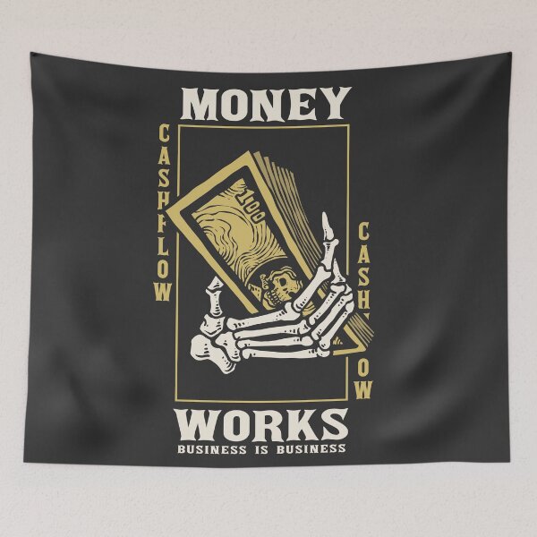 Item preview, Skull Hand Holding Money designed and sold by Peekonet.