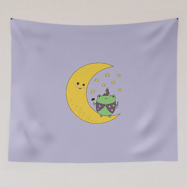Item preview, Kawaii Moon & Froggy Wizard designed and sold by GrimButterfly.