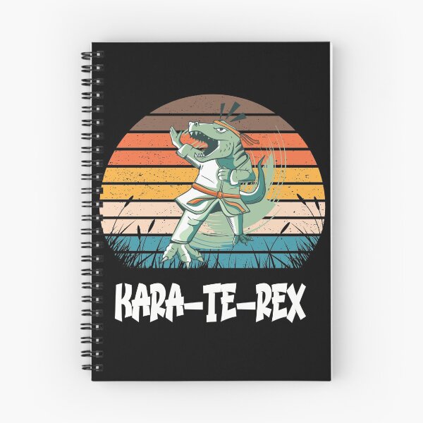 Item preview, Kara-Te-Rex Funny Dinosaur playing Karate Tshirt designed and sold by Hema Thilakaratne.