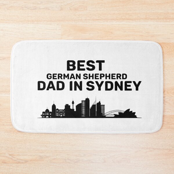 Item preview, German Shepherd dad - Sydney - Best dad - Skyline - Black designed and sold by Beyond Words.