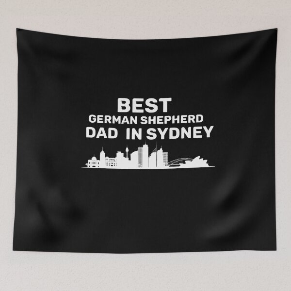 Item preview, German Shepherd dad - Sydney - Best dad - Skyline designed and sold by Beyond Words.