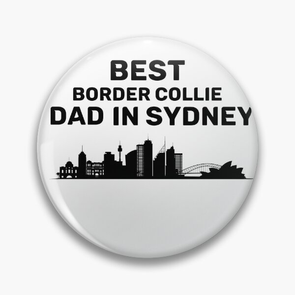 Item preview, Border Collie dad - Sydney - Best dad - Skyline - Black designed and sold by Beyond Words.