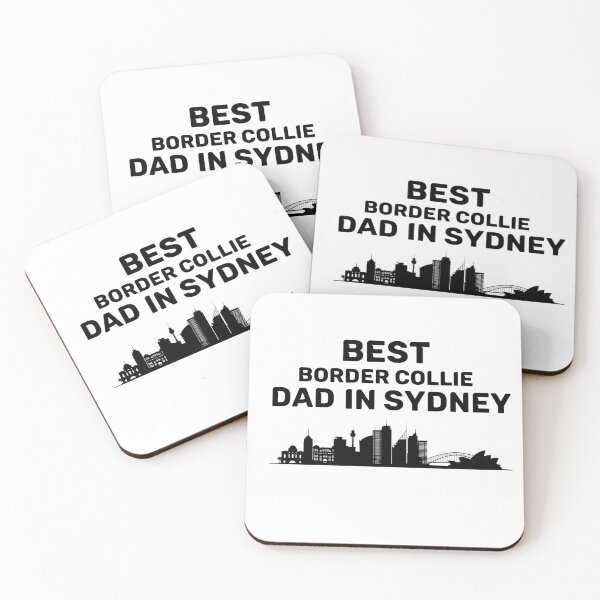 Item preview, Border Collie dad - Sydney - Best dad - Skyline - Black designed and sold by Beyond Words.