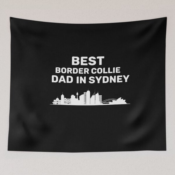 Item preview, Border Collie dad - Sydney - Best dad - Skyline designed and sold by Beyond Words.