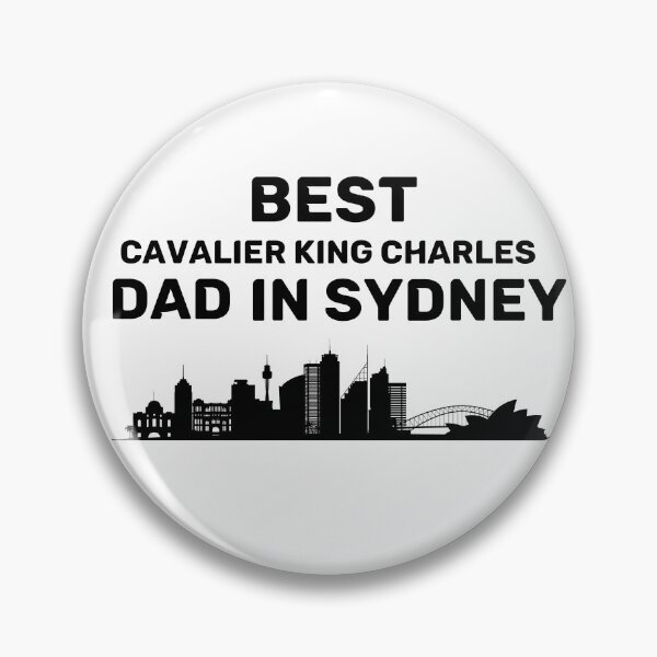 Item preview, Cavalier King Charles dad - Sydney - Best dad - Skyline - Black designed and sold by Beyond Words.