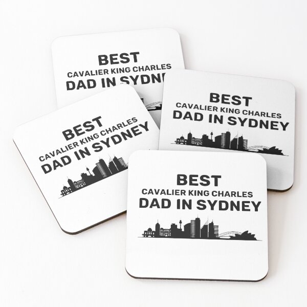 Item preview, Cavalier King Charles dad - Sydney - Best dad - Skyline - Black designed and sold by Beyond Words.