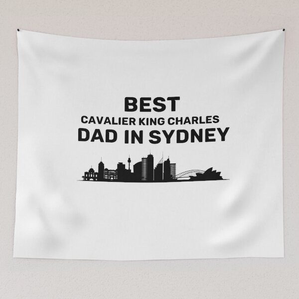 Item preview, Cavalier King Charles dad - Sydney - Best dad - Skyline - Black designed and sold by Beyond Words.