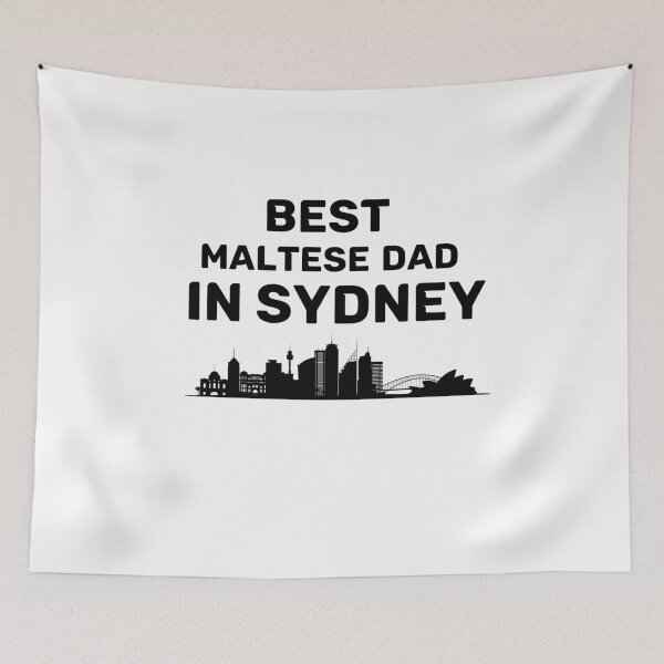 Item preview, Maltese dad - Sydney - Best dad - Skyline - Black designed and sold by Beyond Words.