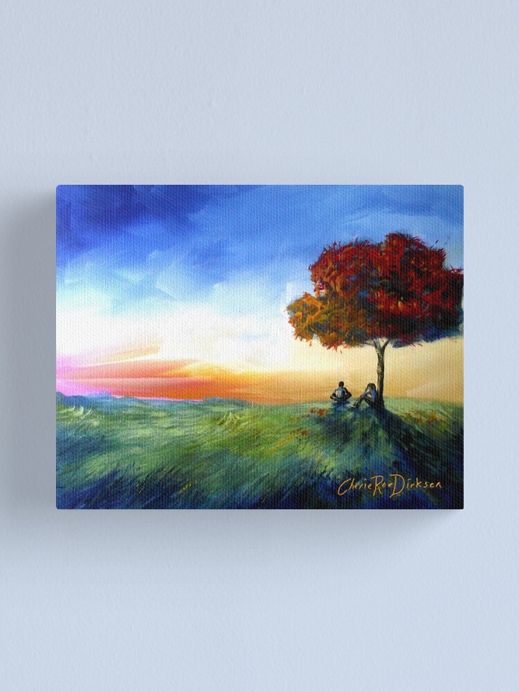 Alternate view of Sitting Under a Tree Canvas Print