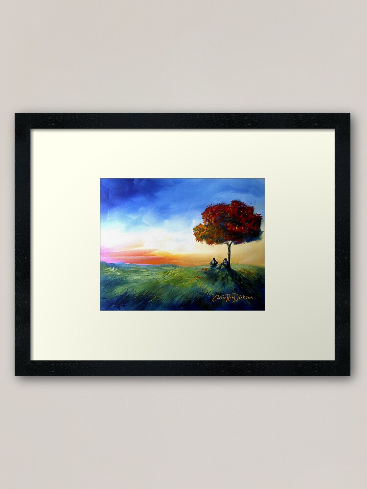 Alternate view of Sitting Under a Tree Framed Art Print