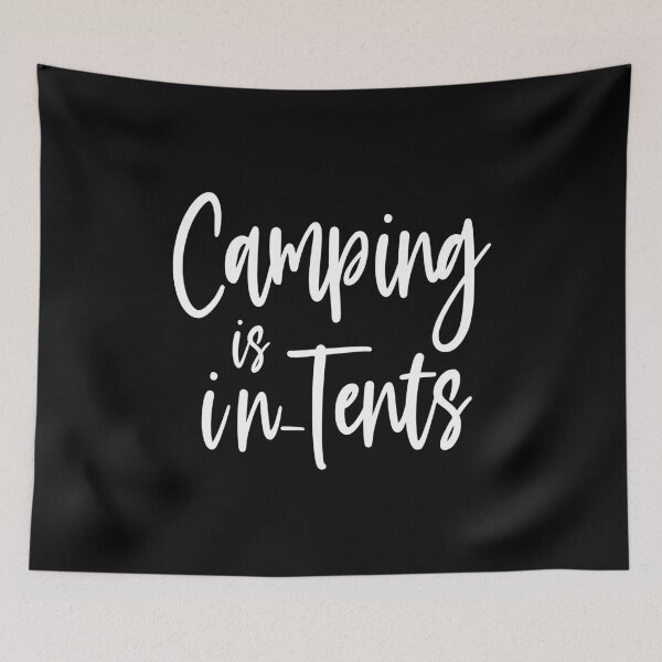 Artikelvorschau, Lustiger Camping Lettering Spruch entworfen und verkauft von Kalli-design.