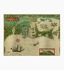 Map Of Cartagena 1588 Photographic Print
