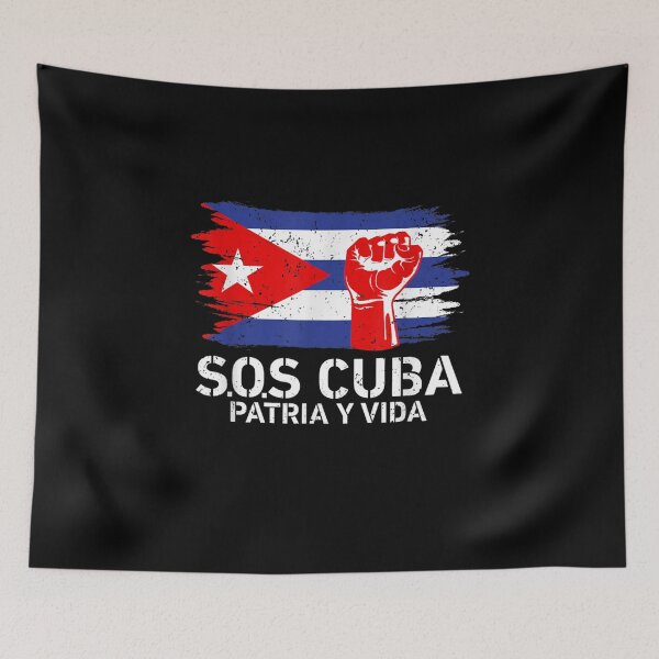 Item preview, SOS Cuba El cambio es ya Abajo la Dictadura Bandera Cubana designed and sold by loka-Art.