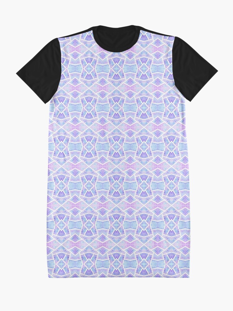 Robe t-shirt ''Mosaïque Bleue' : autre vue