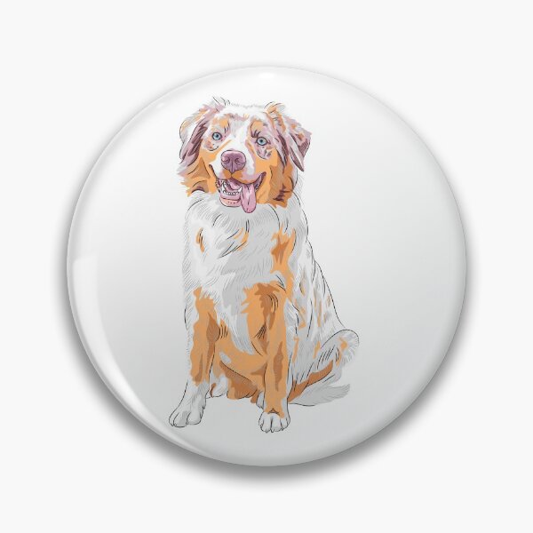 Item preview, Australian Shepherd Watercolor designed and sold by SenGift.