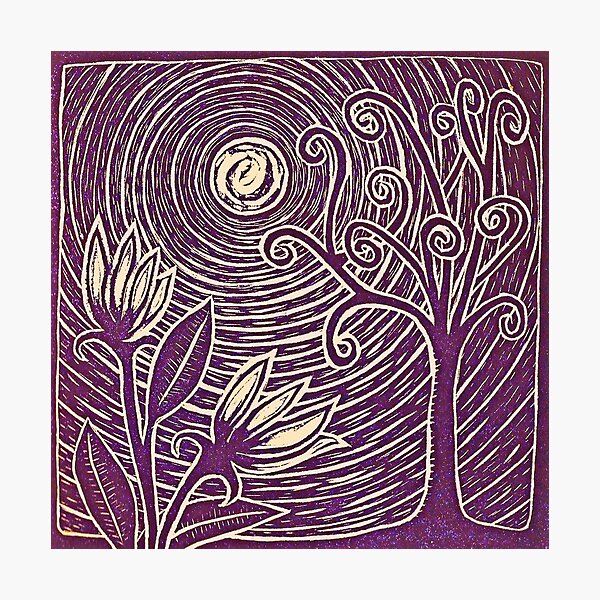 Aperçu de l'œuvre Moonflower Blue créée et vendue par leonitalee.